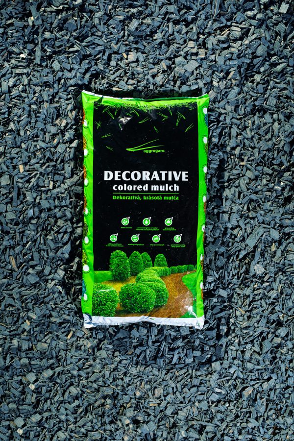 Farbiger Hackschnitzelmulch (20–40 mm) – Blau