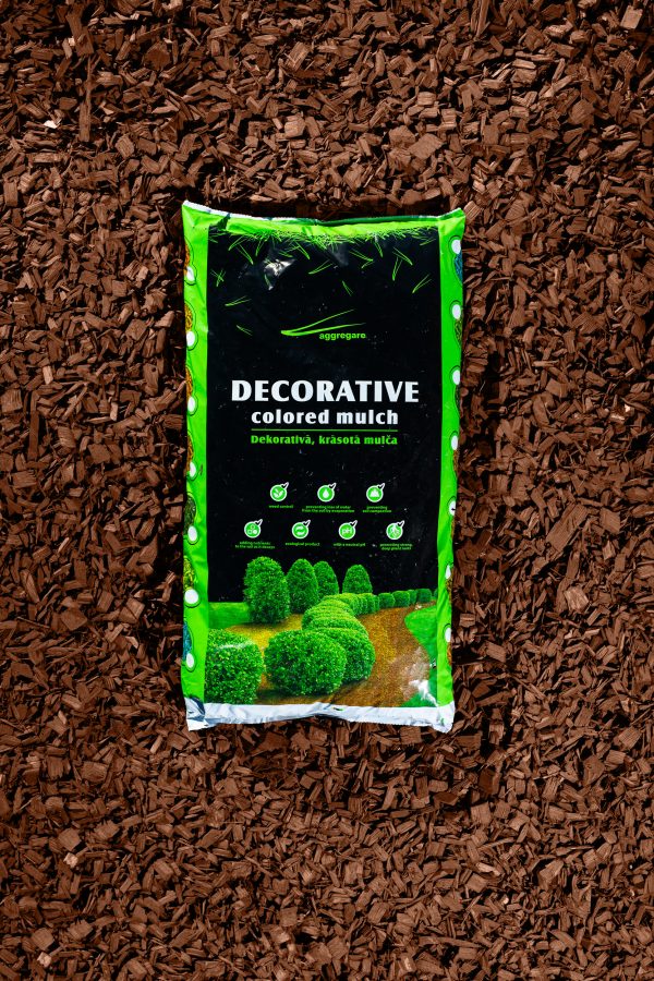 Colored wood chip mulch (20-40mm) – Brown