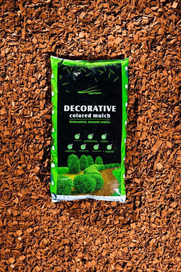 Farbiger Hackschnitzelmulch (20–40 mm) – Gold